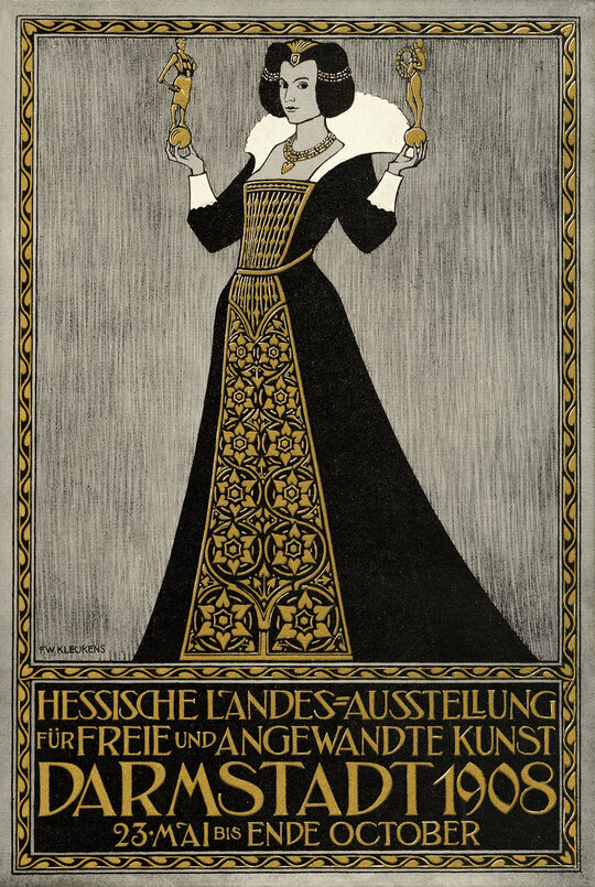 Plakat Hessische Landenausstellung 1908