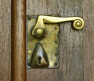 Joseph Maria Olbrich, Large Glückert House, 1901, anteroom, detail doorknob (Id.-No. 001)